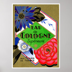 Superieure blommor 1925 av frankrikeparfym poster