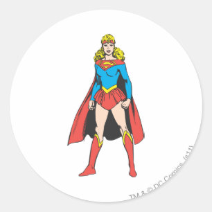 Superigirl stativ runt klistermärke