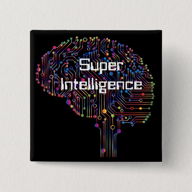 Superintelligentteknologi Knapp (Framsida)