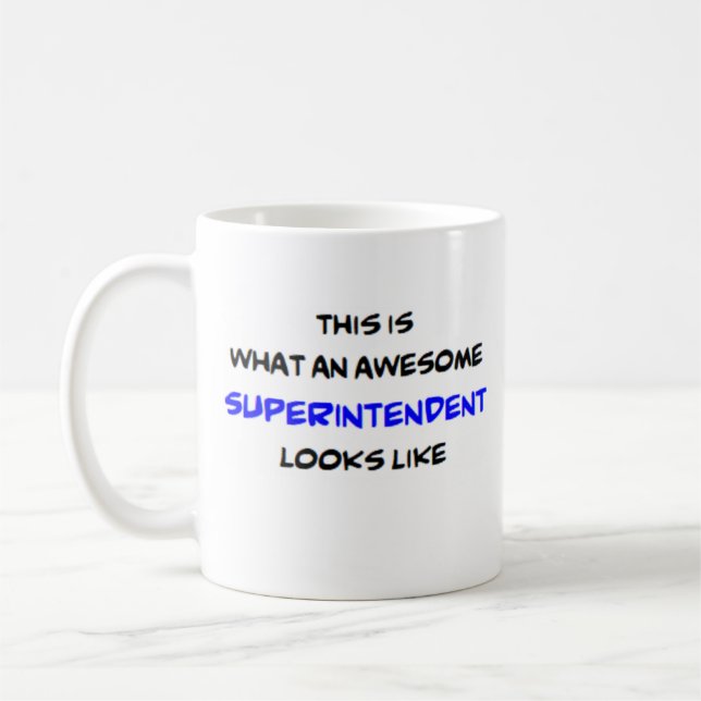 superintendent, fantastisk kaffemugg (Vänster)