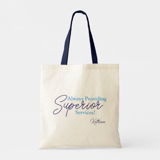 Superior Counseling Services Canvas Tote Tygkasse (Baksida)