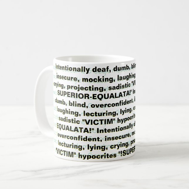 "!SUPERIOR-EQUALATAA!" KAFFEMUGG (Framsida vänster)