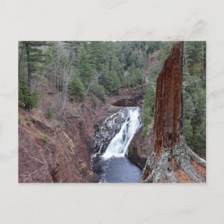 Superior Falls Michigans övre Peninsula Vykort