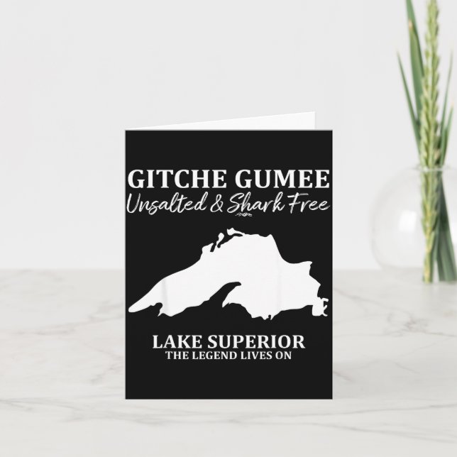Superior, Great Lake, Gitche Gumee Apparel Lakes  Kort (Framsida)