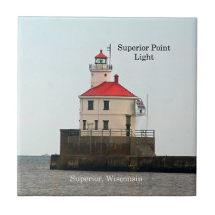 Superior Point Lighthouse-platta Kakelplatta