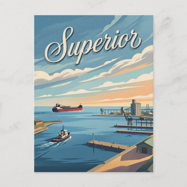 Superior, Wisconsin Vykort (Framsida)