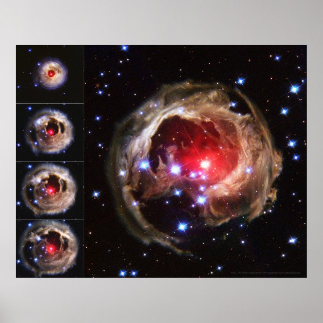 Superjätte Star V838 Monocerotis 20 x 16 (20 x 16) Poster (Framsidan)