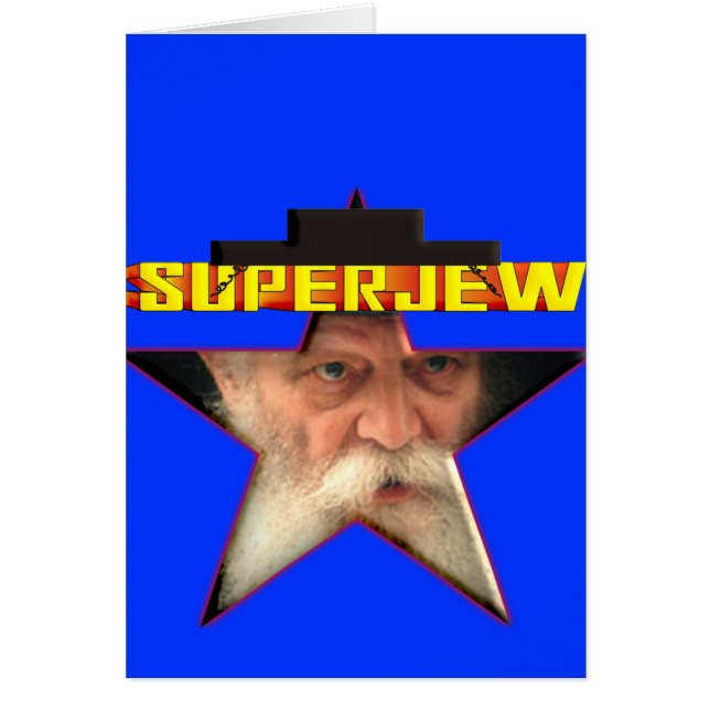 SuperJew Hälsningskort (Framsidan)