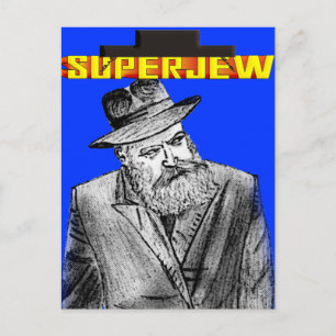 SuperJew Vykort