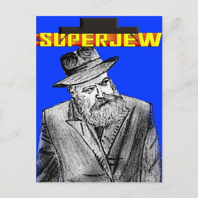 SuperJew Vykort (Framsida)