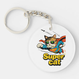 Superkatt flyger med fisk