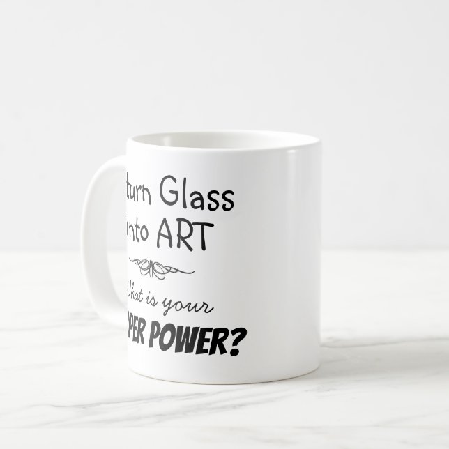 Superkonstnär Mugg i glas (Framsida vänster)