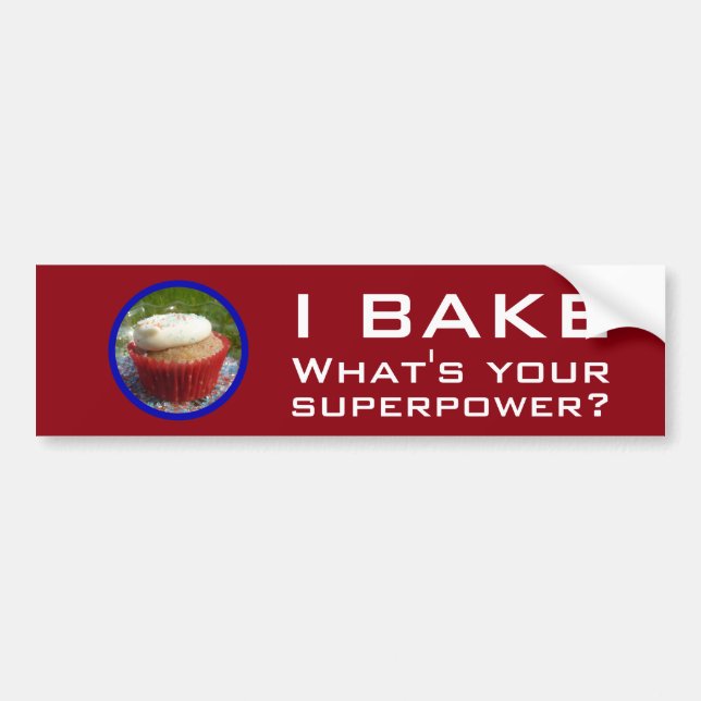 Superkraft (Cupcake) Bildekal (Framsidan)