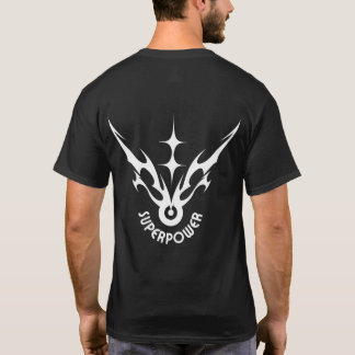 Superkraft Stam Sigill Grafisk T-Shirt - Fetstil