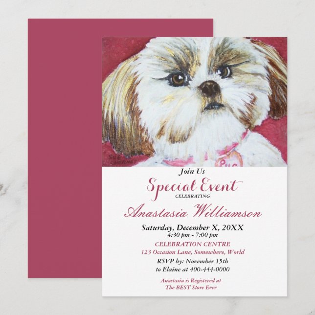 SUPERKUL PARTYINVITATION INBJUDNINGAR (Fram/baksida)