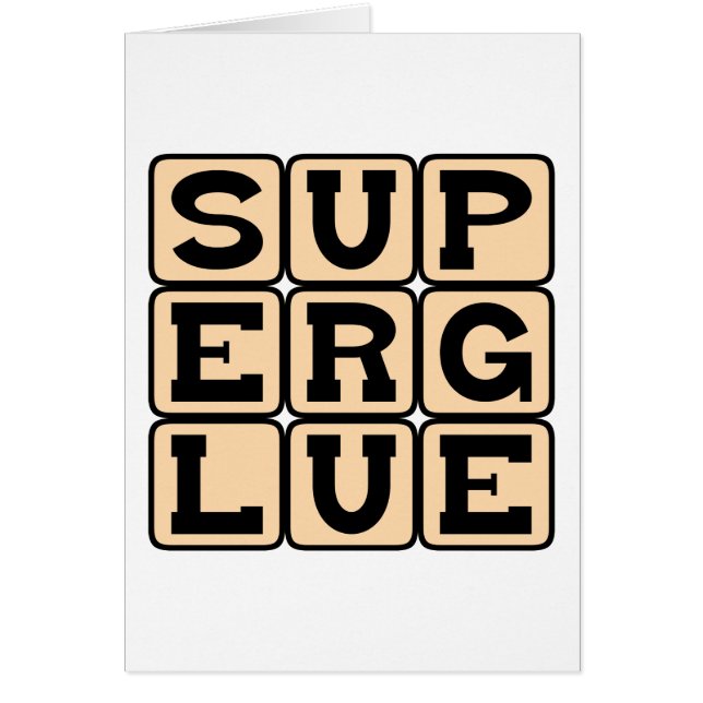 Superlim, Underverk Lim Hälsningskort (Framsidan)