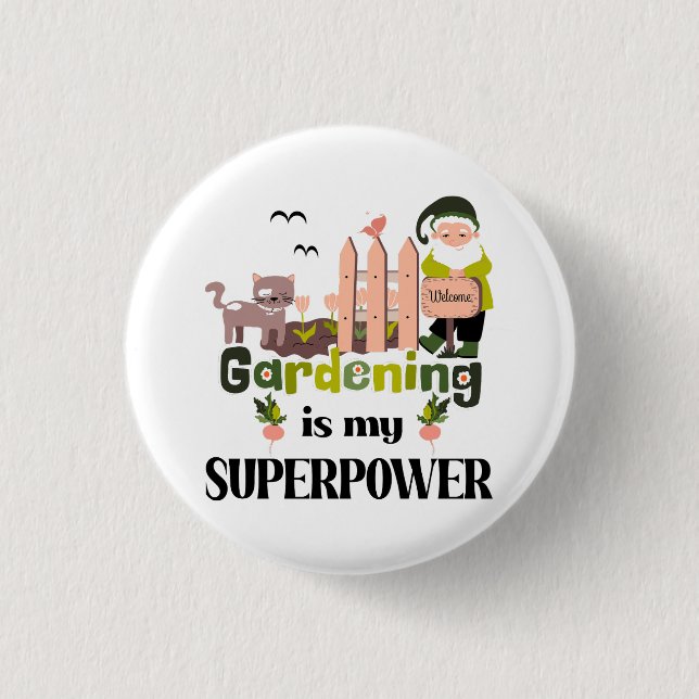 supermakt, Cute Gardener Knapp (Framsida)