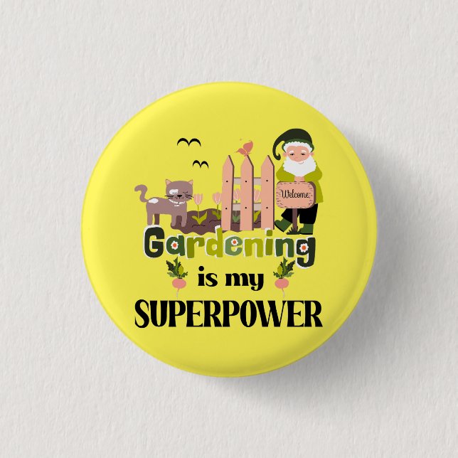  supermakt, Cute Gardener Knapp (Framsida)