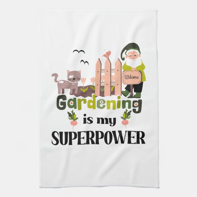  supermakt, Cute Gardener Kökshandduk (Vertikal)