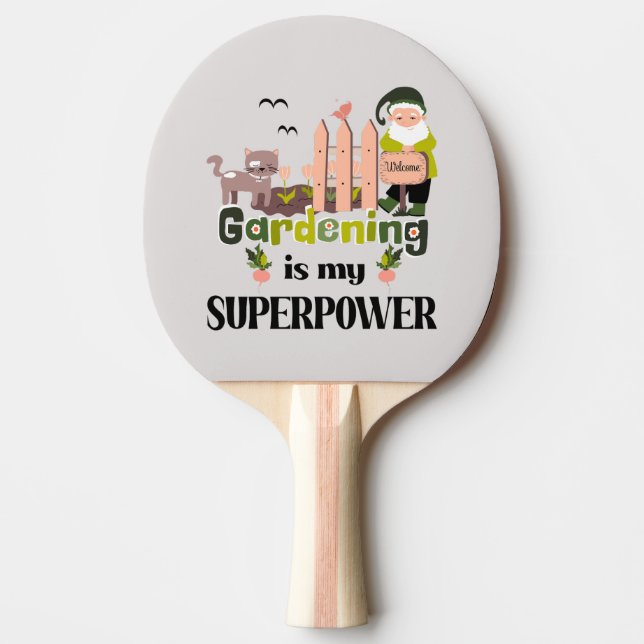  supermakt, Cute Gardener Pingisracket (Framsidan)