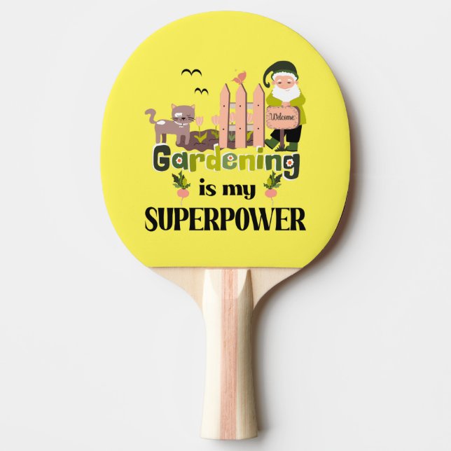  supermakt, Cute Gardener Pingisracket (Framsidan)