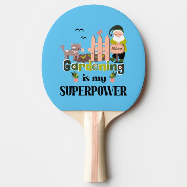  supermakt, Cute Gardener Pingisracket (Framsidan)