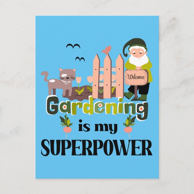  supermakt, Cute Gardener Vykort (Framsida)