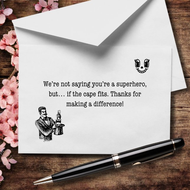 Supermakter krävs inte, men uppskattad tack kort (Skapare uppladdad)