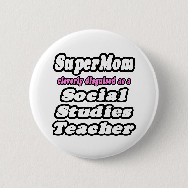 SuperMamma... Social-studielärare Knapp (Framsida)