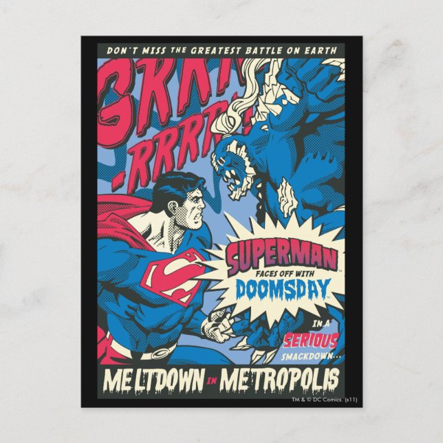 Superman 13 vykort (Framsida)