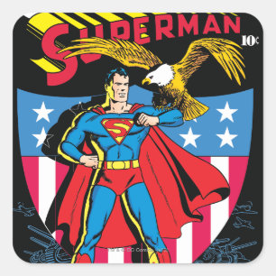 Superman #14 fyrkantigt klistermärke