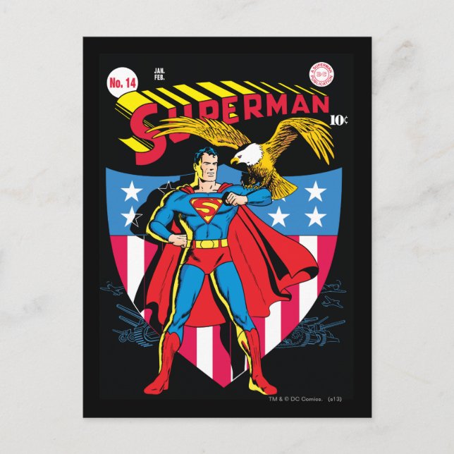 Superman #14 vykort (Framsida)