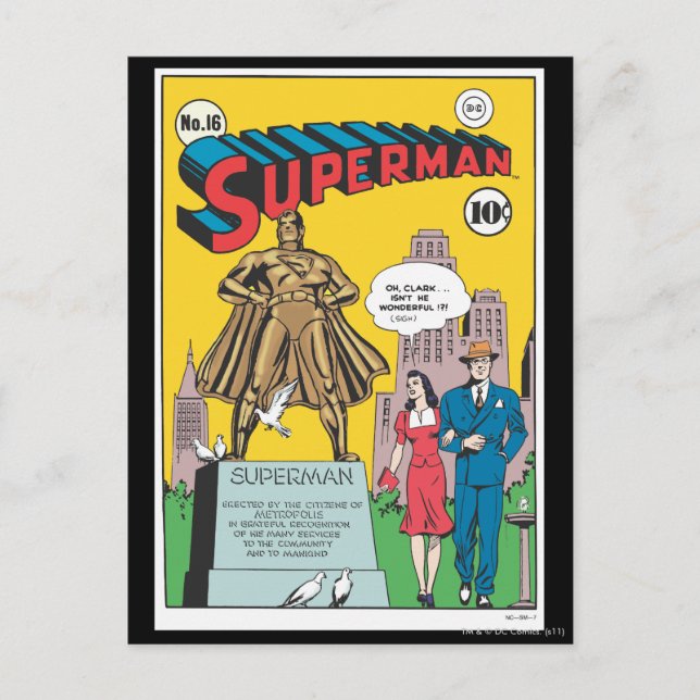 Superman #16 vykort (Framsida)