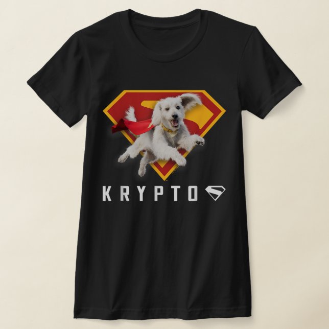 Superman (2025 Movie) Krypto Shield T-Shirt (Laydown)
