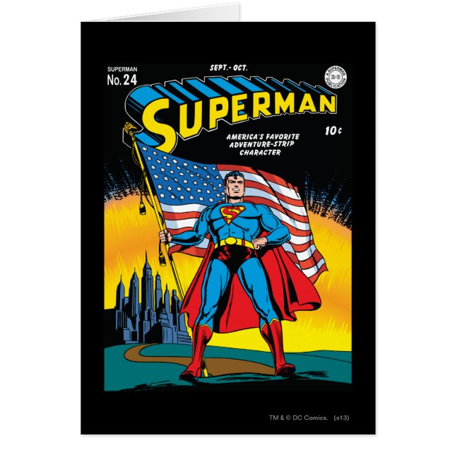 Superman #24 hälsningskort (Framsidan)