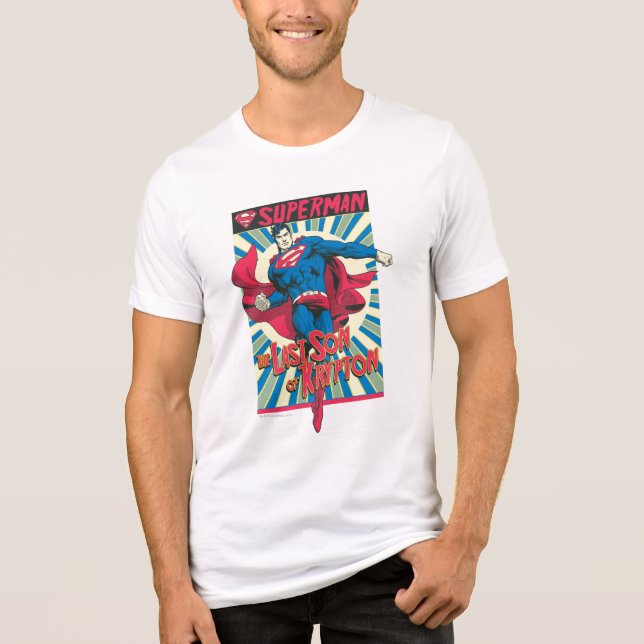 Superman 56 t-shirt i triblend-tyg (Framsida)