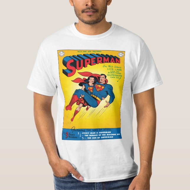 Superman #57 tee shirt (Framsida)