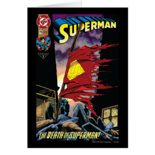 Superman #75 1993 hälsningskort