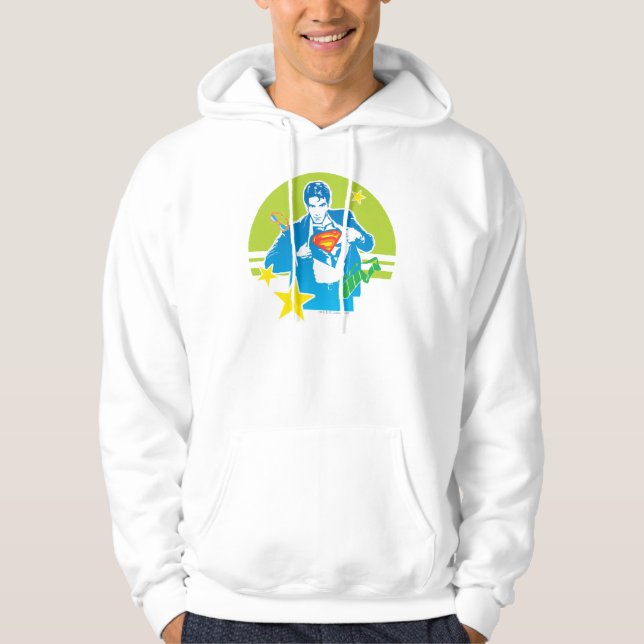Superman 80's Stil Munkjacka (Framsida)