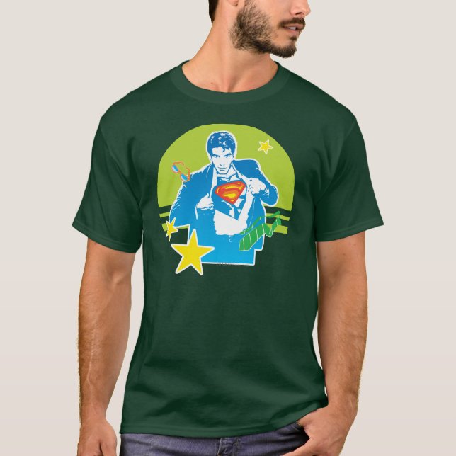 Superman 80's Stil Tröja (Framsida)