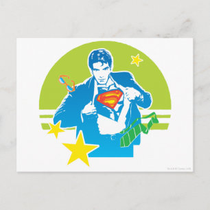 Superman 80's Stil Vykort