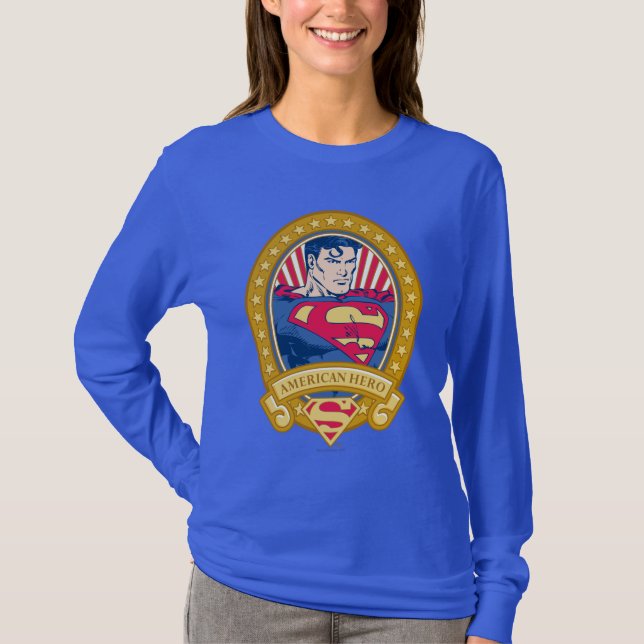 Superman American Hero T Shirt (Framsida)