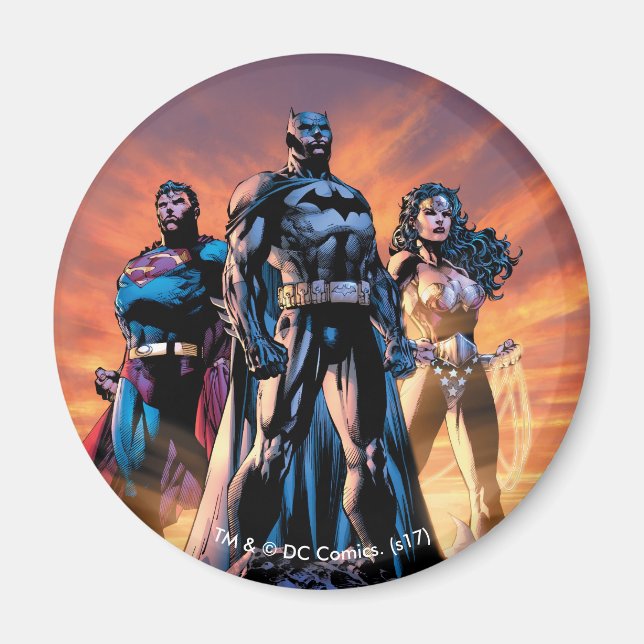Superman, Batman och  kvinnlig treenighet Magnet (Framsidan)