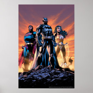 Superman, Batman och kvinnlig treenighet Poster