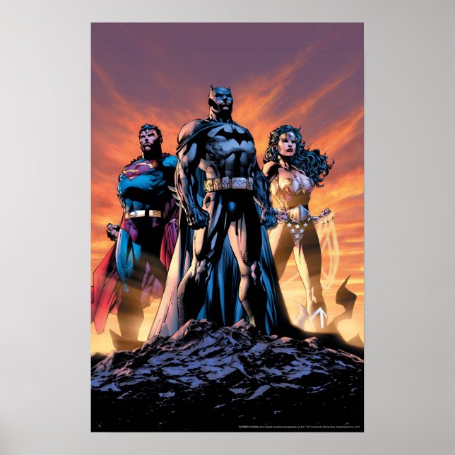 Superman, Batman och  kvinnlig treenighet Poster (Framsidan)
