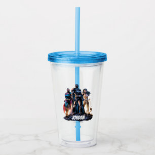 Superman, Batman och  kvinnorörelse Take Away Mugg