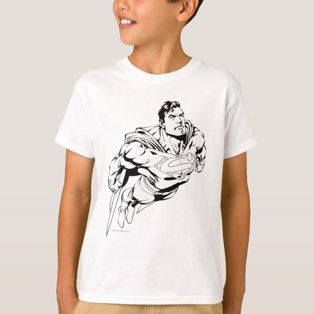 Superman Black and White 1 T-shirt (Framsida)