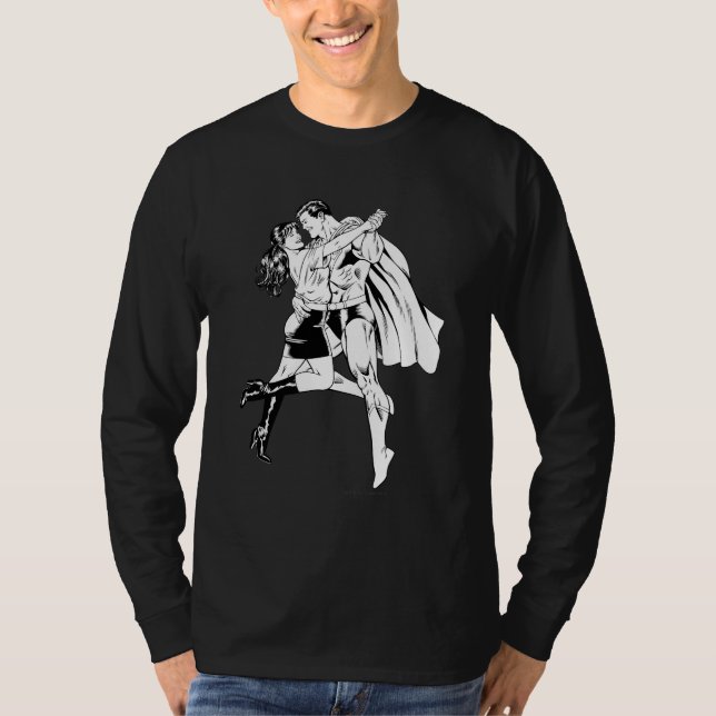 Superman Black and White 4 T-shirt (Framsida)