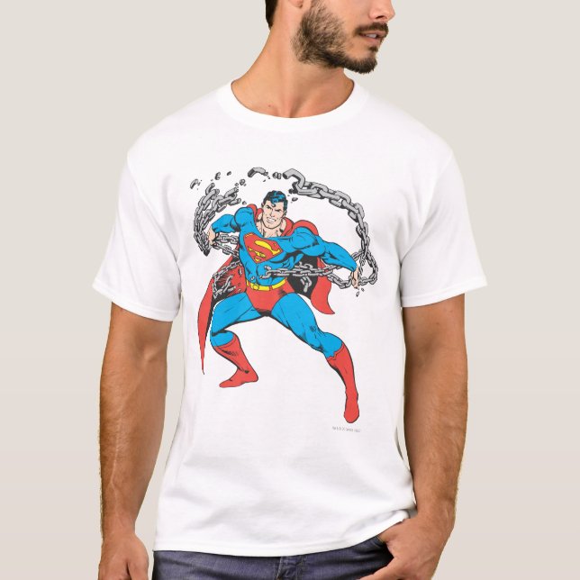 Superman Breaks Chains 2 Tee (Framsida)