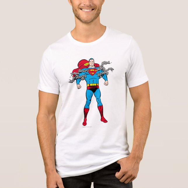 Superman Breaks Chains T-shirt (Framsida)
